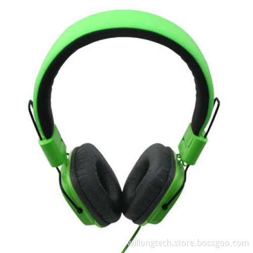 Stereo Wired Headphones for iPhone, Android, Humanized Headband Design with Adjustment Structure
